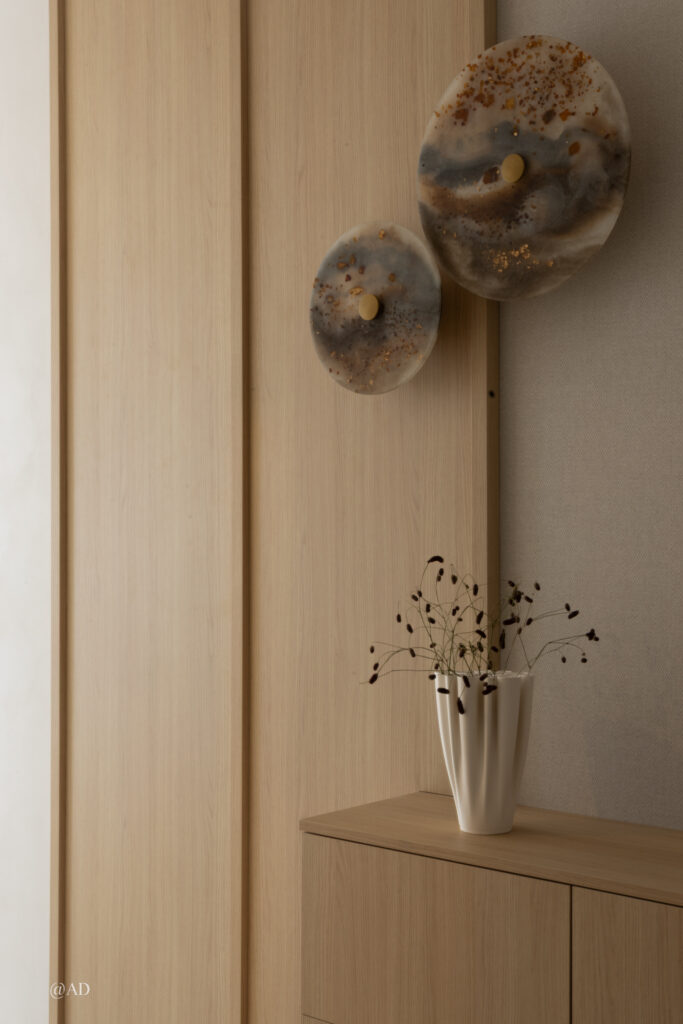 Kinkiet Migaloo Home z bursztynem – transparentna lampa dekoracyjna